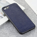 Custodia pieghevole in vera pelle per iPhone compatibili
