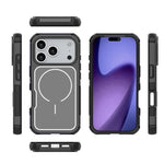 Pannello posteriore rimovibile, telaio in lega di alluminio, custodia magnetica antiurto per telefono., For iPhone 18 Pro/17 Pro, For iPhone 17 Pro Max