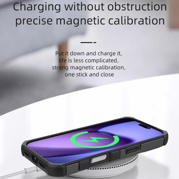 Pannello posteriore rimovibile, telaio in lega di alluminio, custodia magnetica antiurto per telefono., For iPhone 18 Pro/17 Pro, For iPhone 17 Pro Max