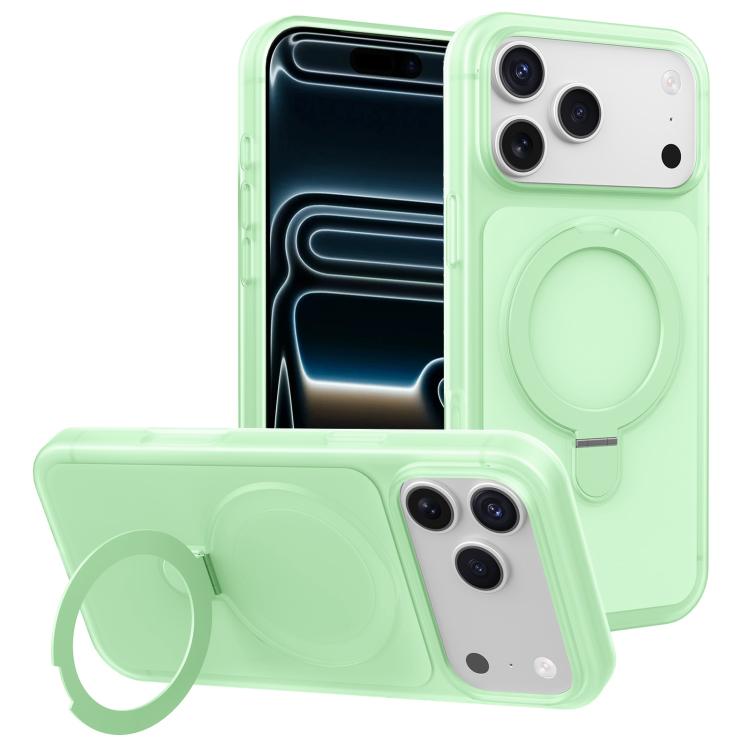 Custodia per telefono con supporto magnetico girevole e sensazione di pelle di gelato, For iPhone 17 Pro Max, For iPhone 17 Pro, For iPhone 17