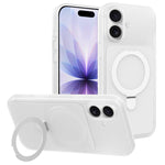 Custodia per telefono con supporto magnetico girevole e sensazione di pelle di gelato, For iPhone 17 Pro Max, For iPhone 17 Pro, For iPhone 17