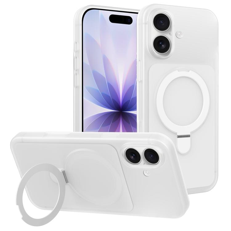 Custodia per telefono con supporto magnetico girevole e sensazione di pelle di gelato, For iPhone 17 Pro Max, For iPhone 17 Pro, For iPhone 17