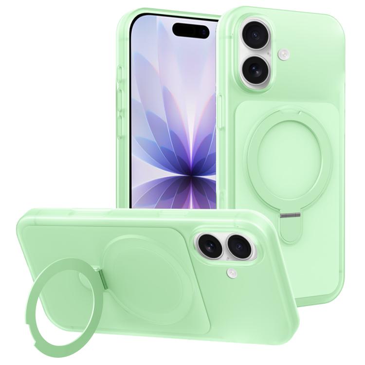 Custodia per telefono con supporto magnetico girevole e sensazione di pelle di gelato, For iPhone 17 Pro Max, For iPhone 17 Pro, For iPhone 17