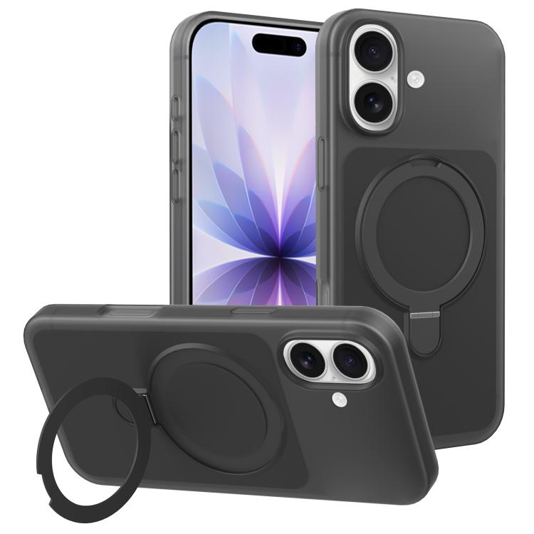 Custodia per telefono con supporto magnetico girevole e sensazione di pelle di gelato, For iPhone 17 Pro Max, For iPhone 17 Pro, For iPhone 17