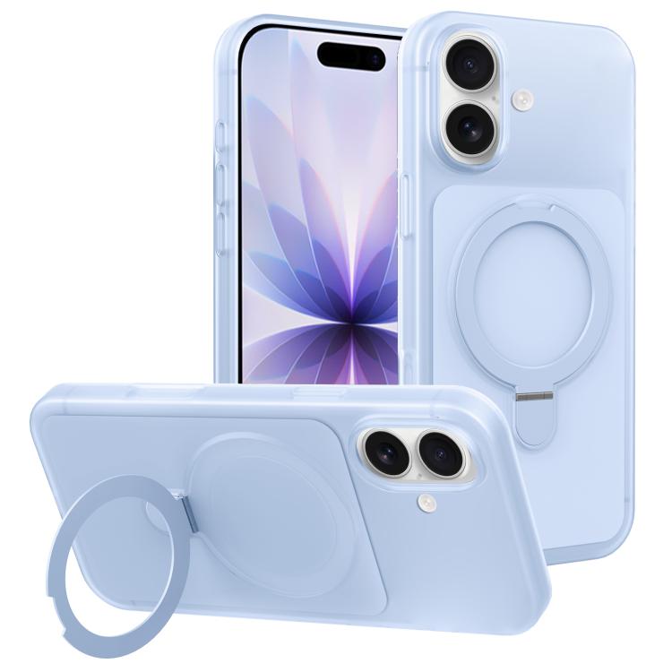 Custodia per telefono con supporto magnetico girevole e sensazione di pelle di gelato, For iPhone 17 Pro Max, For iPhone 17 Pro, For iPhone 17