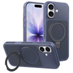 Custodia per telefono con supporto magnetico girevole e sensazione di pelle di gelato, For iPhone 17 Pro Max, For iPhone 17 Pro, For iPhone 17