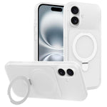 Custodia per telefono con supporto magnetico girevole e sensazione di pelle di gelato, For iPhone 16 Pro Max, For iPhone 16 Pro, For iPhone 16