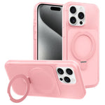 Custodia per telefono con supporto magnetico girevole e sensazione di pelle di gelato, For iPhone 15 Pro Max, For iPhone 15 Pro, For iPhone 15
