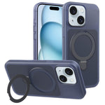 Custodia per telefono con supporto magnetico girevole e sensazione di pelle di gelato, For iPhone 15 Pro Max, For iPhone 15 Pro, For iPhone 15