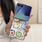 Custodia per telefono antiurto con motivo a mela dipinta., For Samsung Galaxy Z Flip7 5G, For Samsung Galaxy Z Flip6/5