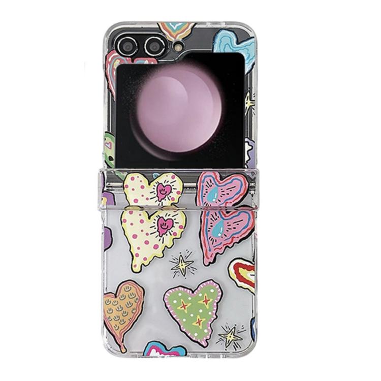 Custodia per telefono antiurto con motivo a battito cardiaco dipinto., For Samsung Galaxy Z Flip7 5G, For Samsung Galaxy Z Flip6/5