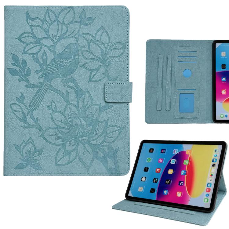 Custodia per tablet smart in ecopelle con motivo gazza in rilievo, For iPad Air 13 2026 / 2025 / 2024, For iPad Air 11 2026 / 2025 / 2024, For iPad Pro 13 2025 / 2024, For iPad Pro 11 2025 / 2024