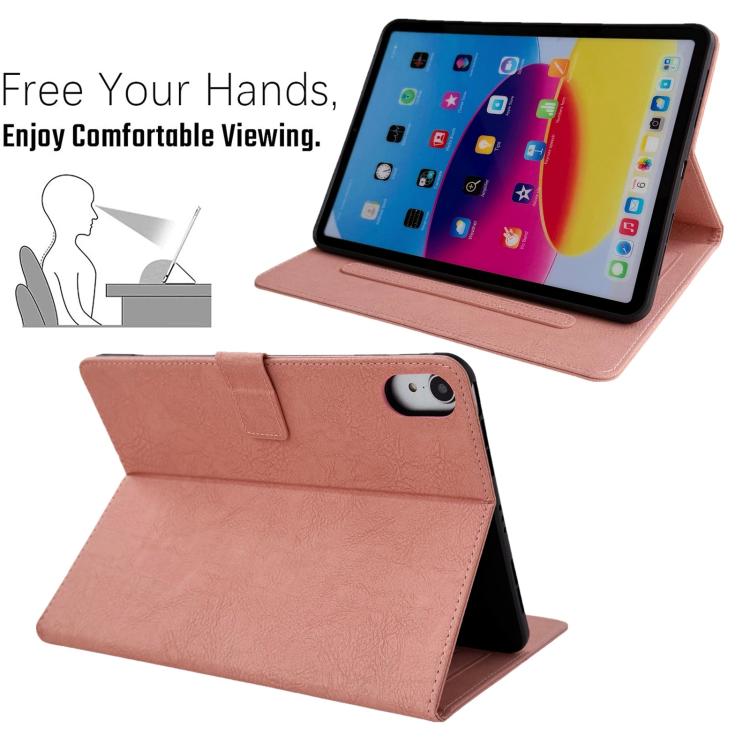 Custodia per tablet smart in ecopelle con motivo gazza in rilievo, For iPad 2025 / 2022, For iPad mini 2024 / mini 6, For iPad 10.2 2021 / Air 10.5