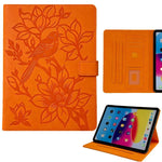 Custodia per tablet smart in ecopelle con motivo gazza in rilievo, For iPad 2025 / 2022, For iPad mini 2024 / mini 6, For iPad 10.2 2021 / Air 10.5