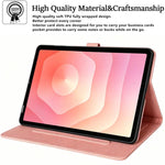Custodia per tablet in ecopelle con motivo a gazza in rilievo, For Samsung Galaxy Tab A11+ / A9+, For Samsung Galaxy Tab A11 / A9, For Samsung Galaxy Tab A8 2021 X200, For Samsung Galaxy Tab A7 Lite T220
