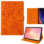 Custodia per tablet smart in ecopelle con motivo gazza in rilievo, For Samsung Galaxy Tab S10 FE / S9 FE, For Samsung Galaxy Tab S11, For Samsung Galaxy Tab S10 / S9 / S8