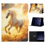 Custodia per tablet smart in ecopelle con texture litchi e verniciatura Voltage., For iPad 10.2 2021 / 10.5 2019, For iPad 9.7 2018 / 2017