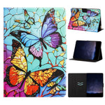 Custodia per tablet smart in ecopelle con texture litchi e verniciatura Voltage., For iPad 10.2 2021 / 10.5 2019, For iPad 9.7 2018 / 2017