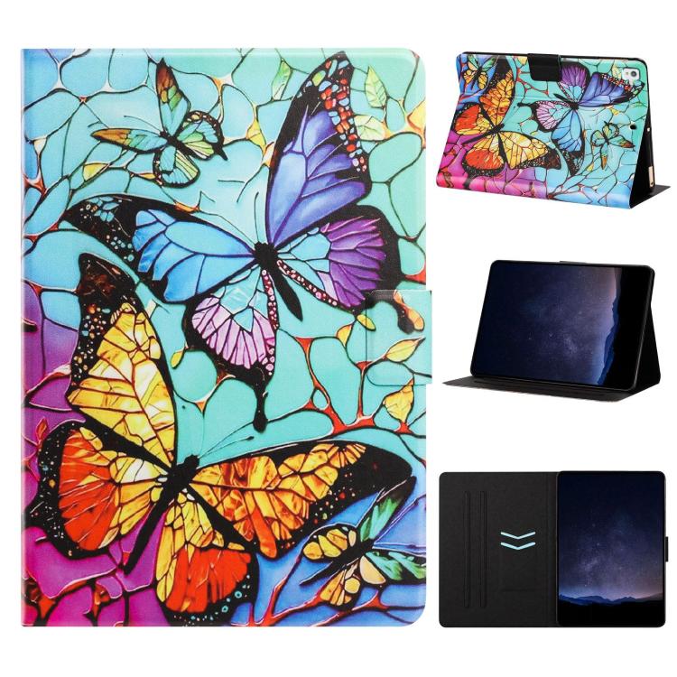 Custodia per tablet smart in ecopelle con texture litchi e verniciatura Voltage., For iPad 10.2 2021 / 10.5 2019, For iPad 9.7 2018 / 2017