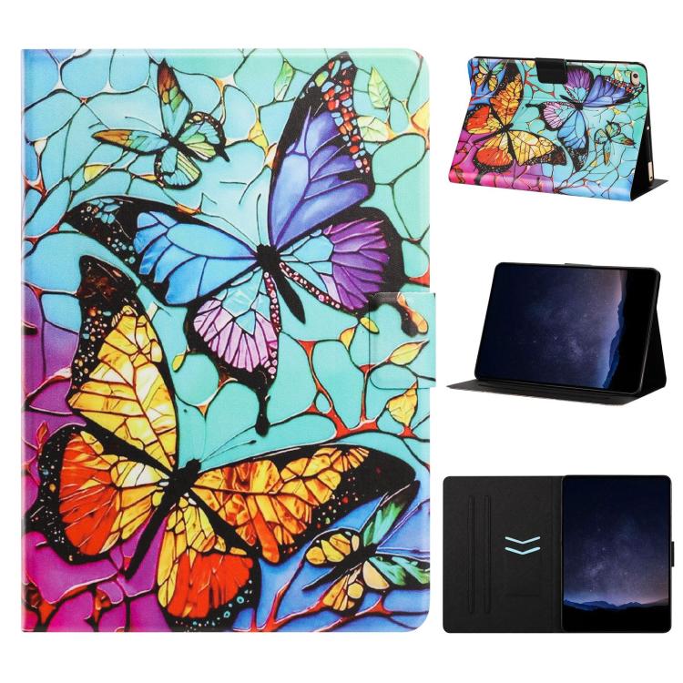 Custodia per tablet smart in ecopelle con texture litchi e verniciatura Voltage., For iPad 10.2 2021 / 10.5 2019, For iPad 9.7 2018 / 2017