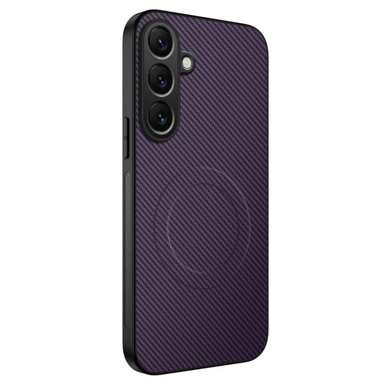 Custodia per telefono ibrida in PC e TPU con texture in fibra di carbonio magnetica serie WANLONFENG TQ, For Samsung Galaxy S26+ 5G, For Samsung Galaxy S26 Ultra 5G, For Samsung Galaxy S26 5G, For Samsung Galaxy S25 FE 5G, For Samsung Galaxy S25 Edge 5...