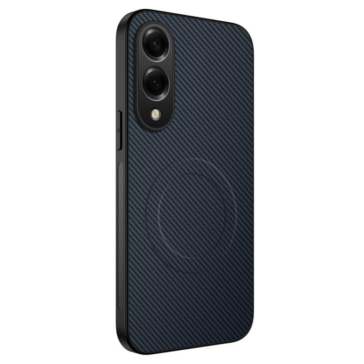 Custodia per telefono ibrida in PC e TPU con texture in fibra di carbonio magnetica serie WANLONFENG TQ, For Samsung Galaxy S26+ 5G, For Samsung Galaxy S26 Ultra 5G, For Samsung Galaxy S26 5G, For Samsung Galaxy S25 FE 5G, For Samsung Galaxy S25 Edge 5...