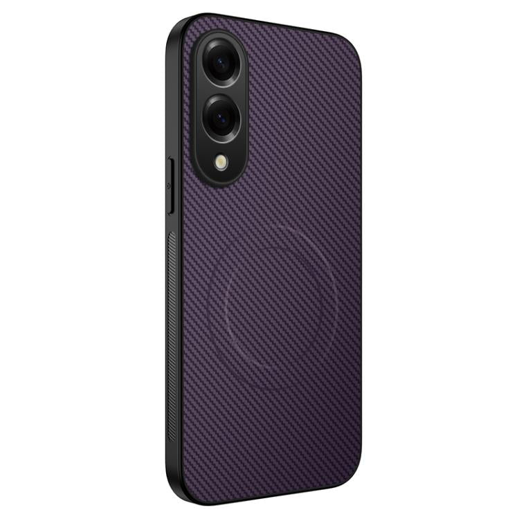 Custodia per telefono ibrida in PC e TPU con texture in fibra di carbonio magnetica serie WANLONFENG TQ, For Samsung Galaxy S26+ 5G, For Samsung Galaxy S26 Ultra 5G, For Samsung Galaxy S26 5G, For Samsung Galaxy S25 FE 5G, For Samsung Galaxy S25 Edge 5...