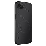 Custodia per telefono ibrida in PC e TPU con texture in fibra di carbonio magnetica serie WANLONFENG TQ, For iPhone 17e / 16e, For iPhone 17 Pro Max, For iPhone 17 Pro, For iPhone 17, For iPhone Air, For iPhone 16 Pro Max