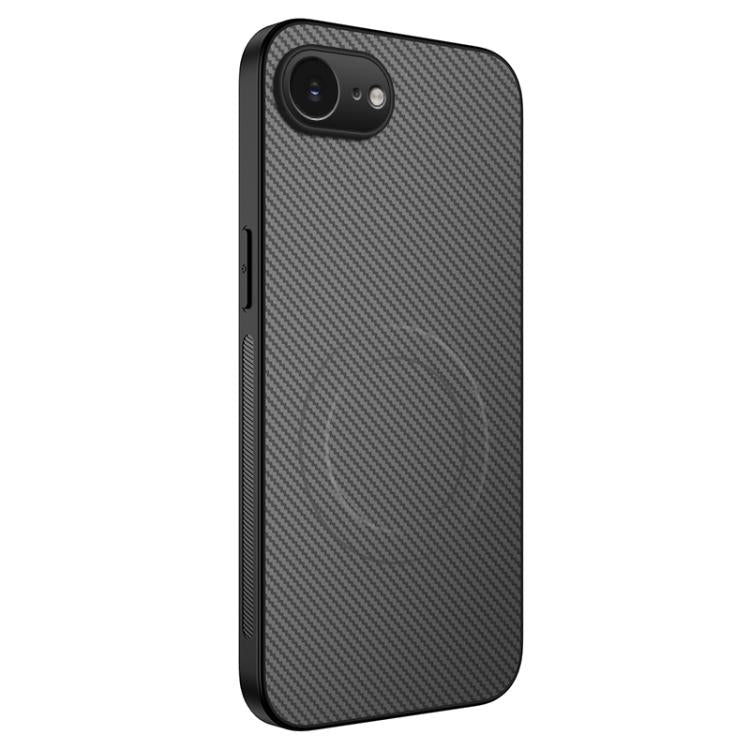 Custodia per telefono ibrida in PC e TPU con texture in fibra di carbonio magnetica serie WANLONFENG TQ, For iPhone 17e / 16e, For iPhone 17 Pro Max, For iPhone 17 Pro, For iPhone 17, For iPhone Air, For iPhone 16 Pro Max