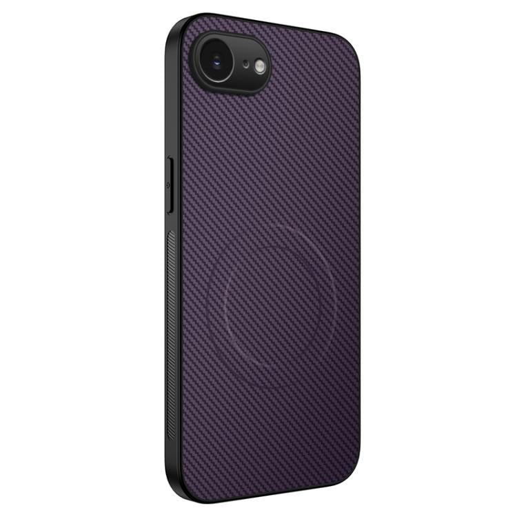 Custodia per telefono ibrida in PC e TPU con texture in fibra di carbonio magnetica serie WANLONFENG TQ, For iPhone 17e / 16e, For iPhone 17 Pro Max, For iPhone 17 Pro, For iPhone 17, For iPhone Air, For iPhone 16 Pro Max