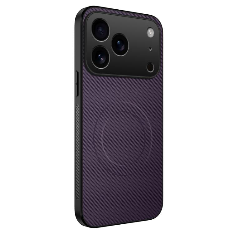 Custodia per telefono ibrida in PC e TPU con texture in fibra di carbonio magnetica serie WANLONFENG TQ, For iPhone 17e / 16e, For iPhone 17 Pro Max, For iPhone 17 Pro, For iPhone 17, For iPhone Air, For iPhone 16 Pro Max