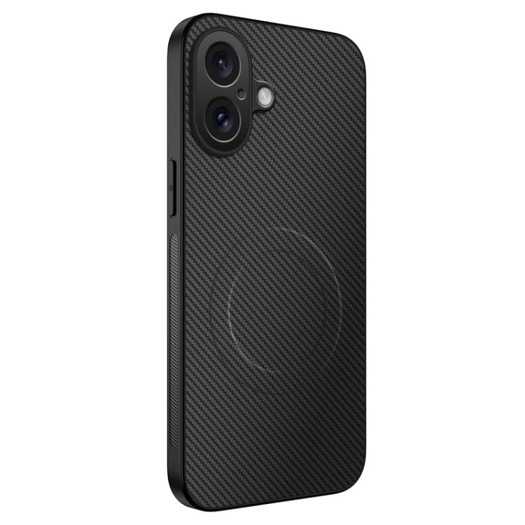 Custodia per telefono ibrida in PC e TPU con texture in fibra di carbonio magnetica serie WANLONFENG TQ, For iPhone 16 Pro, For iPhone 16, For iPhone 15 Pro Max, For iPhone 15 Pro, For iPhone 15, For iPhone 14