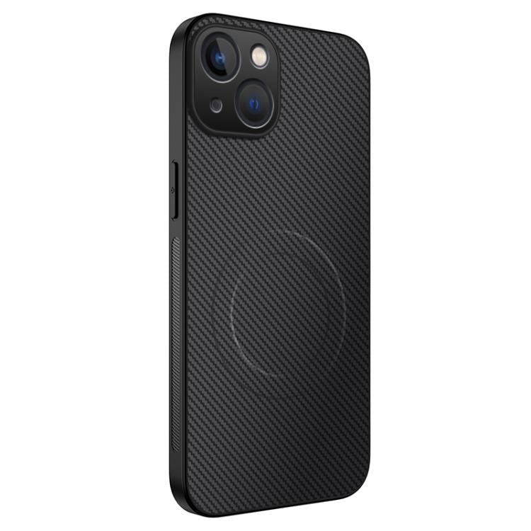 Custodia per telefono ibrida in PC e TPU con texture in fibra di carbonio magnetica serie WANLONFENG TQ, For iPhone 16 Pro, For iPhone 16, For iPhone 15 Pro Max, For iPhone 15 Pro, For iPhone 15, For iPhone 14