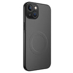 Custodia per telefono ibrida in PC e TPU con texture in fibra di carbonio magnetica serie WANLONFENG TQ, For iPhone 16 Pro, For iPhone 16, For iPhone 15 Pro Max, For iPhone 15 Pro, For iPhone 15, For iPhone 14