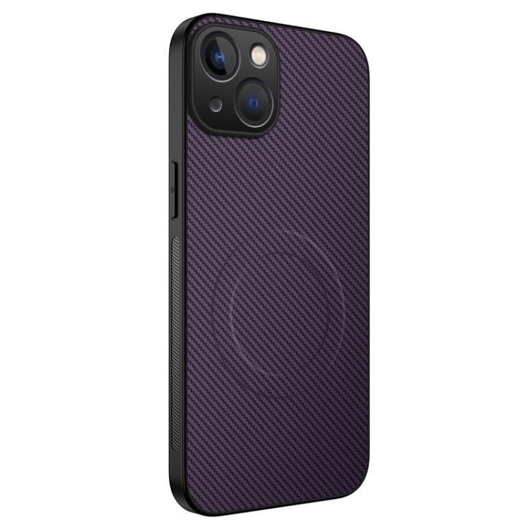 Custodia per telefono ibrida in PC e TPU con texture in fibra di carbonio magnetica serie WANLONFENG TQ, For iPhone 14 Pro, For iPhone 14 Pro Max, For iPhone 13 Pro Max, For iPhone 13 Pro, For iPhone 13