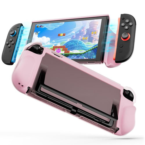 Custodia protettiva trasparente XDcase in TPU morbido al tatto con cover frontale, For Nintendo Switch 2