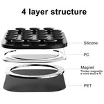 Supporto magnetico per telefono in silicone riutilizzabile