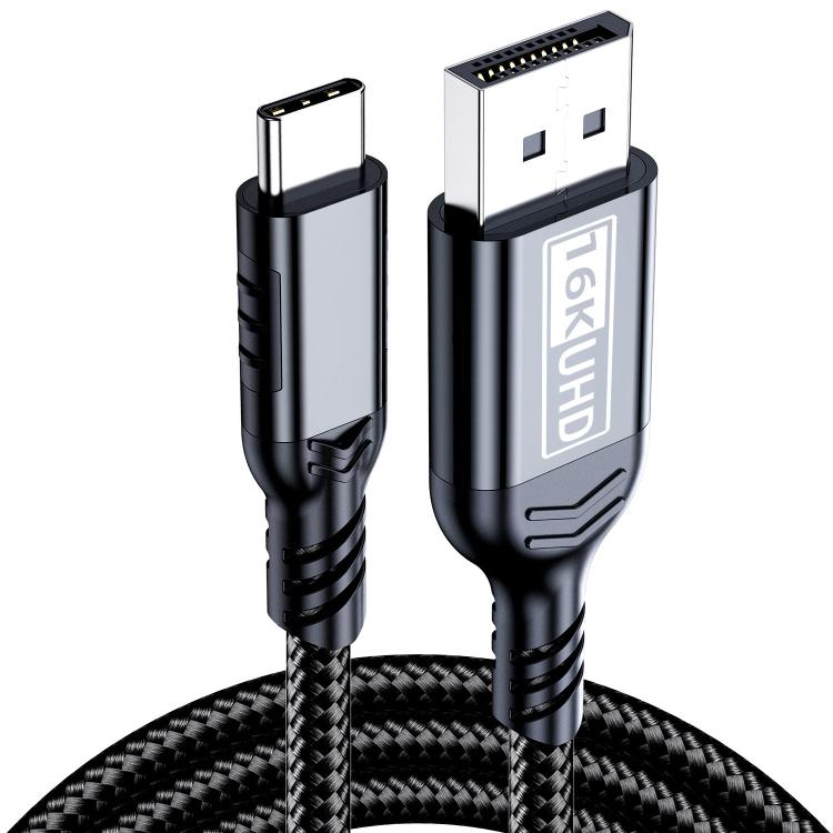 Cavo adattatore Thunderbolt WG226 da Type-C a DP 2.1 per display Ultra HD 16K con logo., 1.5m, 1.8m