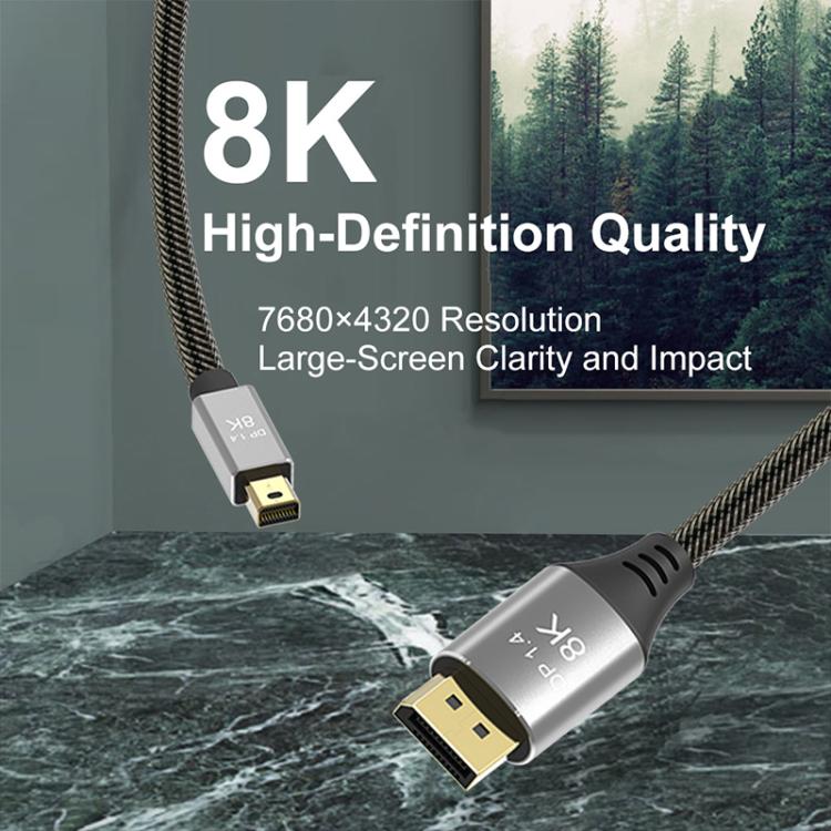 Cavo adattatore video WG233 da Mini DP a DP1.4 8K HD, 8K-1m, 8K-2m