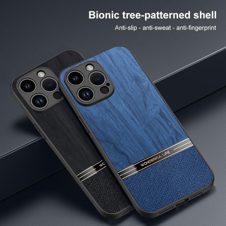 Cover per telefono con texture Bionic Tree a copertura totale, For iPhone 15 Pro Max, For iPhone 15 Pro, For iPhone 15 Plus, For iPhone 15