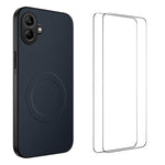 Custodia per telefono WANLONFENG serie TQ1 con texture in fibra di carbonio magnetica e 2 pellicole protettive per lo schermo., For Samsung Galaxy A57 5G, For Samsung Galaxy Galaxy A37 5G, For Samsung Galaxy A07 4G, For Samsung Galaxy A17 5G           ...
