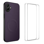 Custodia per telefono WANLONFENG serie TQ1 con texture in fibra di carbonio magnetica e 2 pellicole protettive per lo schermo., For Samsung Galaxy A57 5G, For Samsung Galaxy Galaxy A37 5G, For Samsung Galaxy A07 4G, For Samsung Galaxy A17 5G           ...
