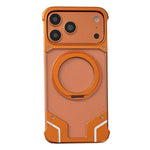 Custodia per telefono trasparente in policarbonato con supporto magnetico senza cornice., For iPhone 17 Pro Max, For iPhone 17 Pro