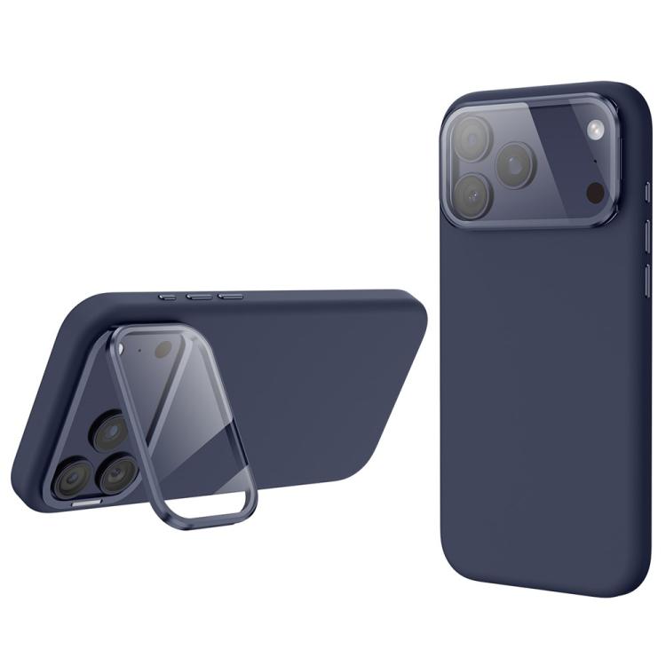 Custodia per telefono antiurto magnetica in silicone liquido con copriobiettivo e supporto., For iPhone 17 Pro Max, For iPhone 17 Pro, For iPhone 17, For iPhone 16 Pro Max