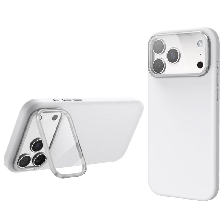 Custodia per telefono antiurto magnetica in silicone liquido con copriobiettivo e supporto., For iPhone 17 Pro Max, For iPhone 17 Pro, For iPhone 17, For iPhone 16 Pro Max
