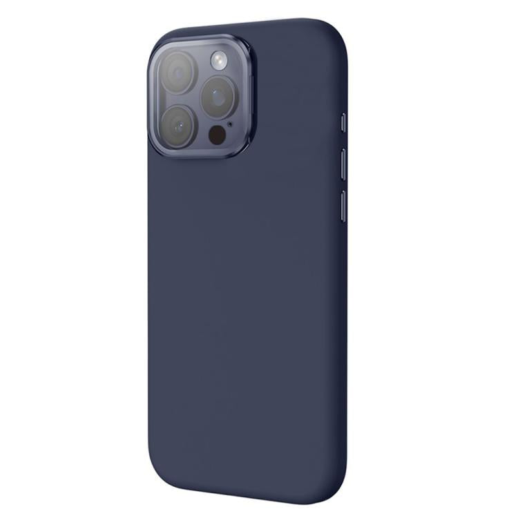 Custodia per telefono antiurto magnetica in silicone liquido con copriobiettivo e supporto., For iPhone 16 Pro