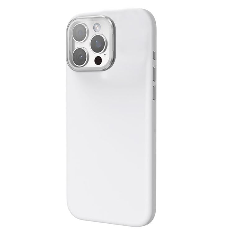 Custodia per telefono antiurto magnetica in silicone liquido con copriobiettivo e supporto., For iPhone 16 Pro