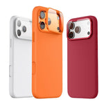 Custodia per telefono antiurto magnetica in silicone liquido con copriobiettivo e supporto., For iPhone 17 Pro Max, For iPhone 17 Pro, For iPhone 17, For iPhone 16 Pro Max