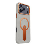Custodia per telefono magnetica a cerchio sottile con rotazione a 360 gradi e contrasto cromatico., For iPhone 17 Pro Max, For iPhone 17 Pro, For iPhone 16 Pro Max