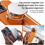 Custodia per telefono magnetica a cerchio sottile con rotazione a 360 gradi e contrasto cromatico., For iPhone 16 Pro, For iPhone 15 Pro Max